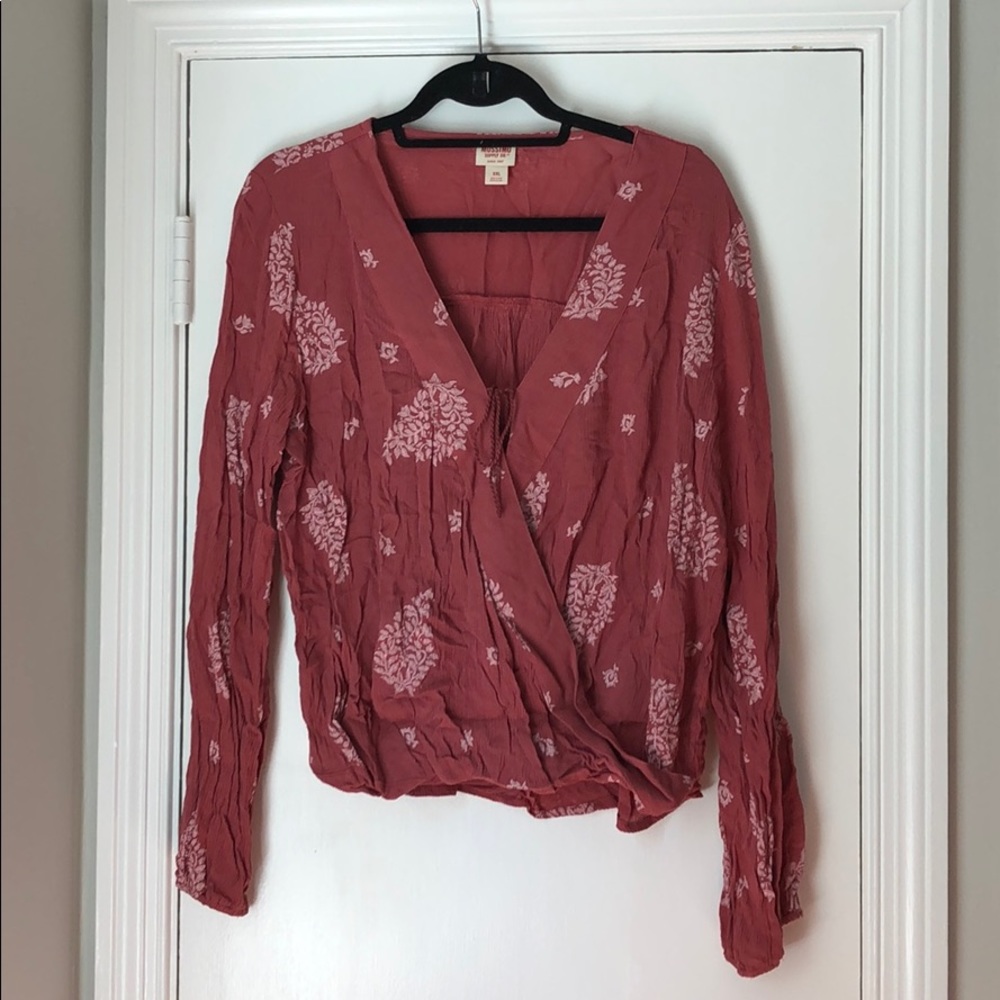 Pink blouse
